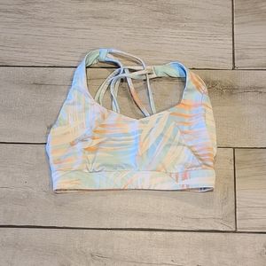 🐧 Forever 21 cross strap leaf print bra🍋 🌷 💧 💕 🍂🧁🎀🦄🪻🍍🍓🦉